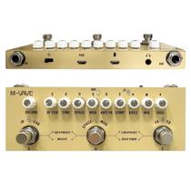 Pedaleira De Efeito Para Violão Pedal M-vave Cube-baby Ac Creme Acústica Processador Multi Efeitos