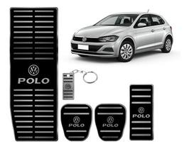 Pedaleira E Descanso Alto Relevo Volkswagen Polo 2018 Manual - Metal Racing