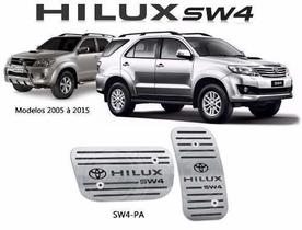 Pedaleira Em Aço Inox Hilux SW4 Automático 2005 A 2015