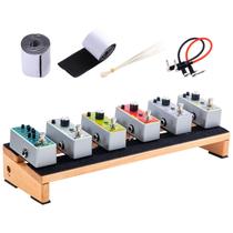 Pedaleira ENO MUSIC 15.7 Mini Wooden para efeitos de guitarra