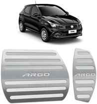 Pedaleira Fiat Argo 2018 até 2022 - Câmbio automático prata