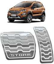 Pedaleira Ford EcoSport 2013 até 2017 - Câmbio automático prata Pedaleira Ford EcoSport 2013 até 2017 - Câmbio automático prata