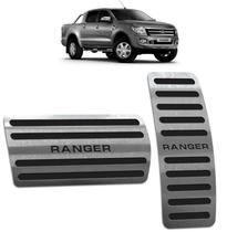 Pedaleira Ford Ranger 2013 até 2016 - Câmbio automático Preto