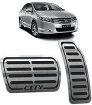 Pedaleira Honda City 2010 até 2014 - Câmbio automático Preto