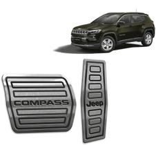 Pedaleira Jeep Compass 2022 até 2025 - Câmbio automático Preto Pedaleira Jeep Compass 2022 até 2025 - Câmbio automático Preto