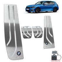 Pedaleira Manual + Descanso Bmw 130i 2006 A 2012 Prata