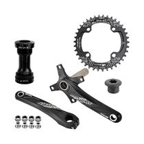 Pedaleira MTB 165mm 170mm 175mm 32T 34T 36T 38T Coroa Redonda Oval Com Dentes Estreitos E Largos