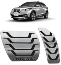 Pedaleira Nissan Kicks 2017 até 2021 - Câmbio automático Preto