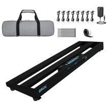 Pedaleira Portátil Para Efeitos De Guitarra Elétrica Com Estojo De Transporte E Fonte De Alimentação Pedaleira Portátil Para Efeitos De Guitarra Elétrica Com Estojo De Transporte E Fonte De Alimentação