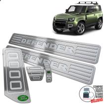Pedaleira Soleira Descanso Prata Land Rover Defender 20 2021