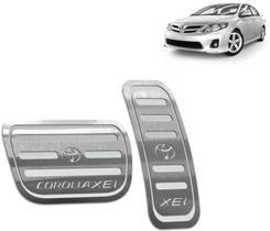 Pedaleira Toyota Corolla 2003 até 2013 - Câmbio automático prata Pedaleira Toyota Corolla 2003 até 2013 - Câmbio automático prata