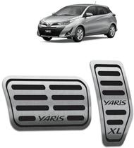 Pedaleira Toyota Yaris 2018 até 2025 - Câmbio automático Preto