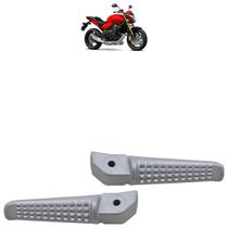 Pedaleira Traseira CB 600 Hornet 2008 2009 2010 2011 2012 2013 2014 2015 Prata