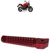 Pedaleira Traseira CB 600 Hornet 2008 2009 2010 2011 2012 2013 2014 2015 Vermelho
