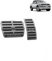 Pedaleira Volkswagen Amarok 2012 até 2018 - Câmbio automático Preto