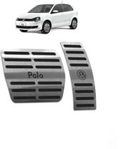 Pedaleira Volkswagen Polo 2010 até 2015 - Câmbio automático Preto