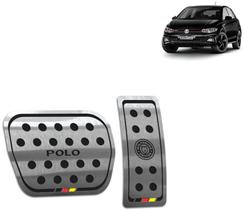 Pedaleira Volkswagen Polo 2018 até 2022 - Câmbio automático Preto