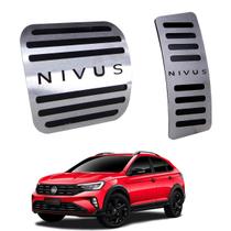 Pedaleiras Acelerador Freio Vw Nivus Automático Aço Inox