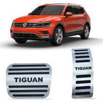 Pedaleiras Acelerador Freio Vw Tiguan Automático Aço Inox