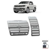 Pedaleiras Automático Em Aço Inox Amarok 2010 a 2020