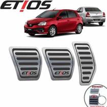 Pedaleiras Toyota Etios 2013 A 2019 Manual Preto