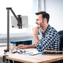 Pedestal/Braço/Suporte Articulado Cama,Mesa,p/iPhone,Tablet iPad,Samsung,50 x 55 cm, rotação 360