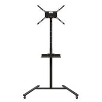 Pedestal Com Bandeja E Ajuste De Altura Para TV De 19" A 56" PRETO
