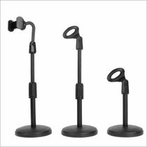 Pedestal De Mesa Para Celular E Microfone Smart Sm-82 (1 UNIDADE)