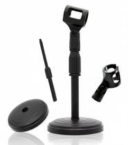 Pedestal De Mesa Para Microfone Base Redonda Profissional