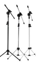 Pedestal Girafa Cromado P/ Microfone - Visão