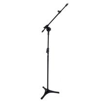 Pedestal Microfone Girafa p/ 2 Microfones Haste Telescópica