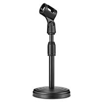Pedestal Mini Regulável Reto Mesa + Cachimbo Para Microfone