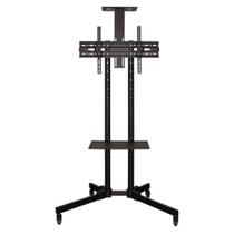 Pedestal Móvel Tv 32 a 65 Suporte com Rodízios PED-4265-PR Multivisão
