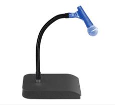 Pedestal P/ Microfone Bumbo Bateria Base Antivibração Compatível Cubos Amplificador Studio Gooseneck