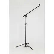 Pedestal p/ microfone com haste telescópio vector pmv-01 preto