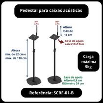 Pedestal para caixas acústicas Soundbar - Avatron Suportes