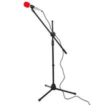 Pedestal Para Microfone Girafa Com Regulagem + Cachimbo