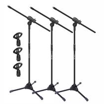 Pedestal Para Microfone Voik SMV550 Girafa Cachimbo Voik