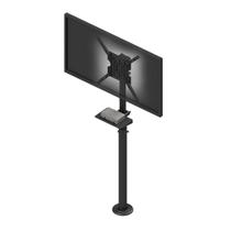Pedestal para TV, monitor 27" a 55" com bandeja - Fixo no chão