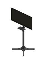 Pedestal para tvs 27 a 55 polegada com bandeja - com antideslizante