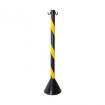 Pedestal Plástico 90 Cm Preto e Amarelo Plastcor Pedestal Plástico 90 Cm Preto e Amarelo Plastcor