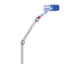 Pedestal/Suporte Articulado Led P/Microfone Mv7,Hyperx,Yeti