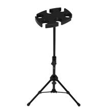 Pedestal Suporte Descanso 6 Microfones Com Ou Sem Fio DEM-02 - Visão