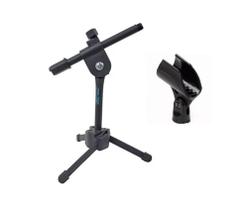 Pedestal Suporte Microfone Mesa Ou Mini Banner ASK +Cachimbo