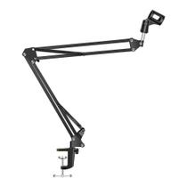 Pedestal suporte para microfone braco articulado smart sm081