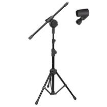 Pedestal Suporte Para Microfone Compacto 2 níveis c/Cachimbo