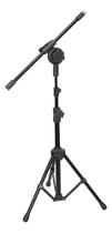 Pedestal Suporte Para Microfone Pe4bk Visão Musical 2 Níveis