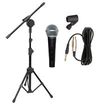 Pedestal Tripe para Microfone Compacto com Microfone SM58s Pedestal Tripe para Microfone Compacto com Microfone SM58s