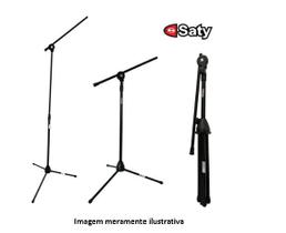 Pedestal Tripé Suporte Para Microfone Girafa 1 Rosca - Saty