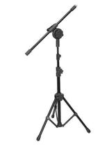 Pedestal Visão Musical p/ Microfone modelo Girafa c/ Pés Dobraveis 2 Estagios de Altura VPE4BK